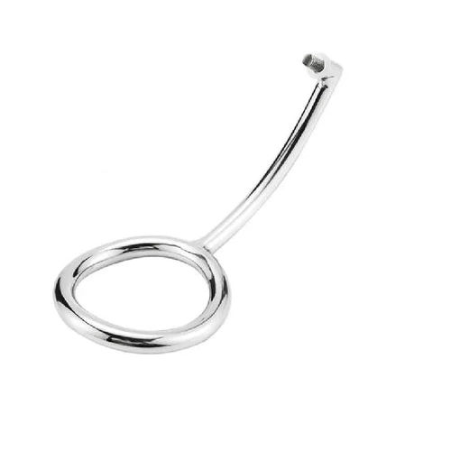 Steel Anal Set Hook 4663 Cock Stainless with Ring DiscreetChoice 1103